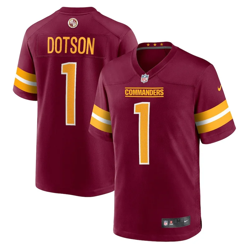 Danny Johnson 36 Washington Commanders Game Jersey - Burgundy - Image 4