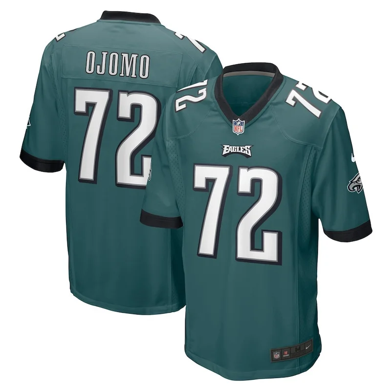 Matt Hennessy Philadelphia Eagles Game Jersey - Midnight Green - Image 4