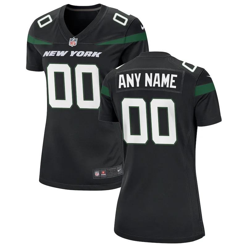 Mark Gastineau 99 New York Jets Game Jersey - Stealth Black - Image 4