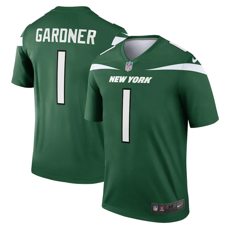 Ahmad Gardner 1 New York Jets Jersey Legend - Green