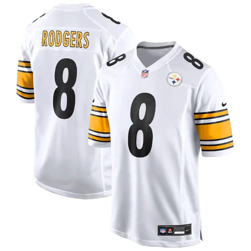 Pittsburgh Steelers Jersey Aaron Rodgers Black - Image 4