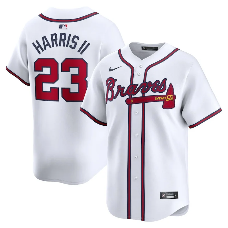 Michael Harris II 23 Atlanta Braves Jersey Home Limited Player - White