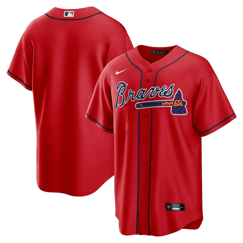Atlanta Braves Jersey Alternate Team - Red