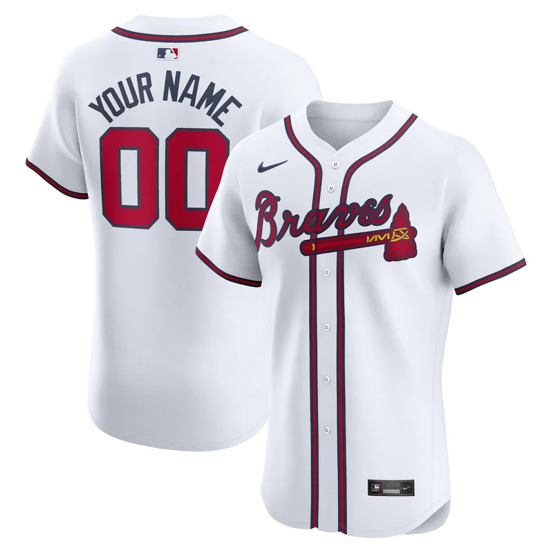 Atlanta Braves Jersey Home Elite - White - Image 2