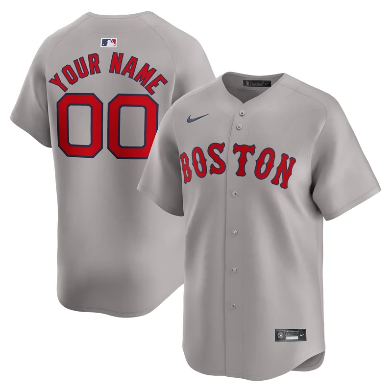 Boston Red Sox Jersey Away Limited Custom - Gray
