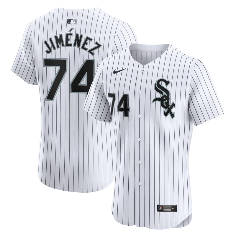 Eloy Jimenez Chicago White Sox Jersey Home Elite Player - White