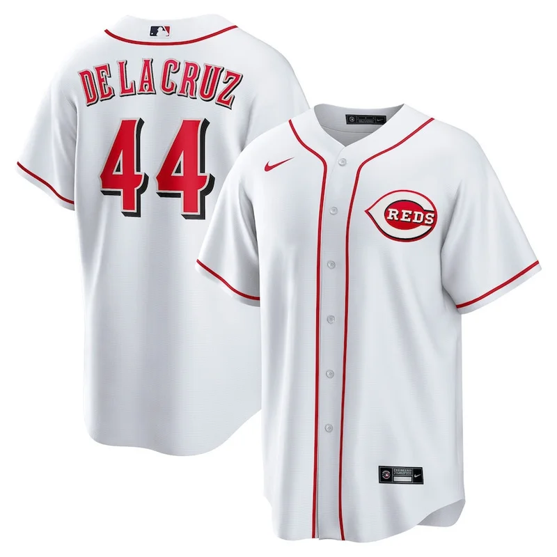 Elly De La Cruz 44 Cincinnati Reds Jersey Jersey Home Player â€“ White