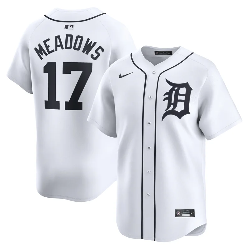 Andy Ibanez Detroit Tigers Jersey Home Elite Player - White - Image 2