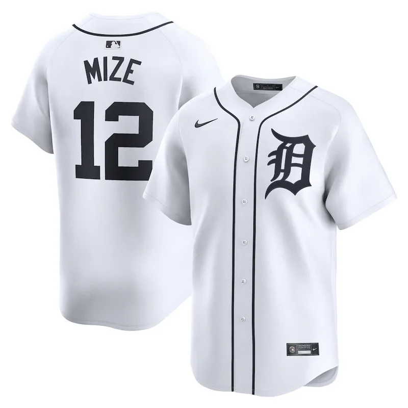 Andy Ibanez Detroit Tigers Jersey Home Elite Player - White - Image 3