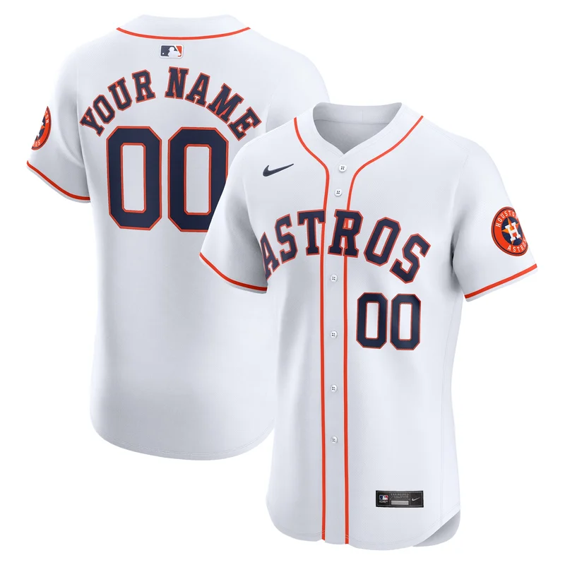 Houston Astros Jersey Home Elite Custom - White