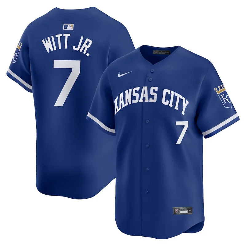 Bobby Witt Jr 7 Kansas City Royals Jersey Alternate Limited - Royal