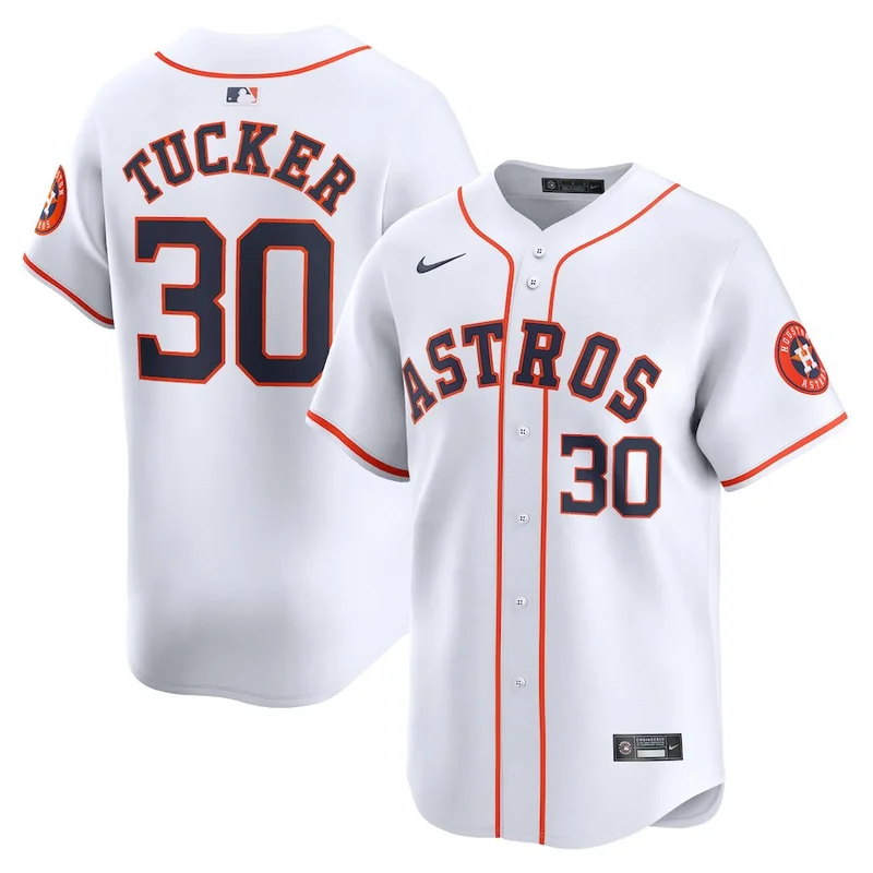 Kyle Tucker 30 Houston Astros Jersey Home Limited Player - White