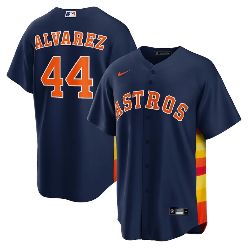 Yordan alvarez 44 Houston Astros Jersey Alternate - Navy