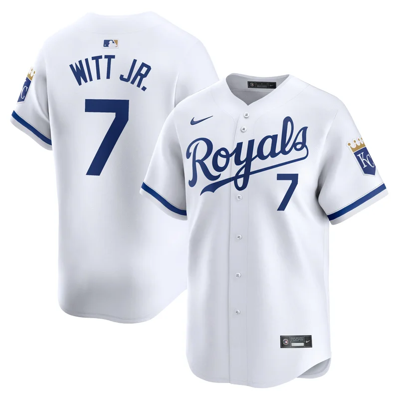 Nick Loftin Kansas City Royals Jersey Home Limited Player - White - Image 4