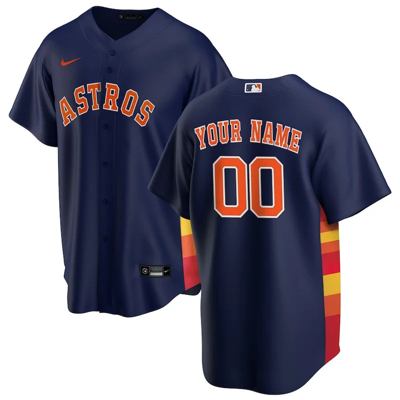 Houston Astros Jersey Alternate Custom - Navy