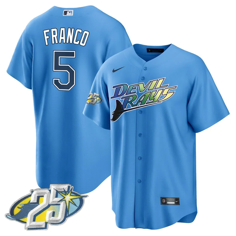 Wade Boggs Tampa Bay Rays Jersey Cooperstown Collection 1991 Mesh Batting Practice - - Image 3