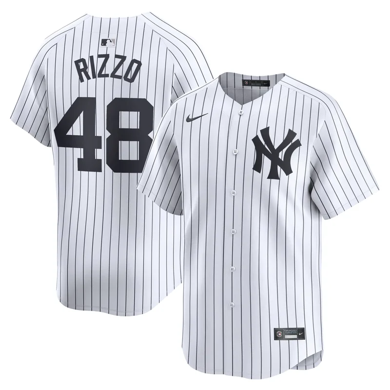 New York Yankees Jersey Home Limited Custom - White - Image 3
