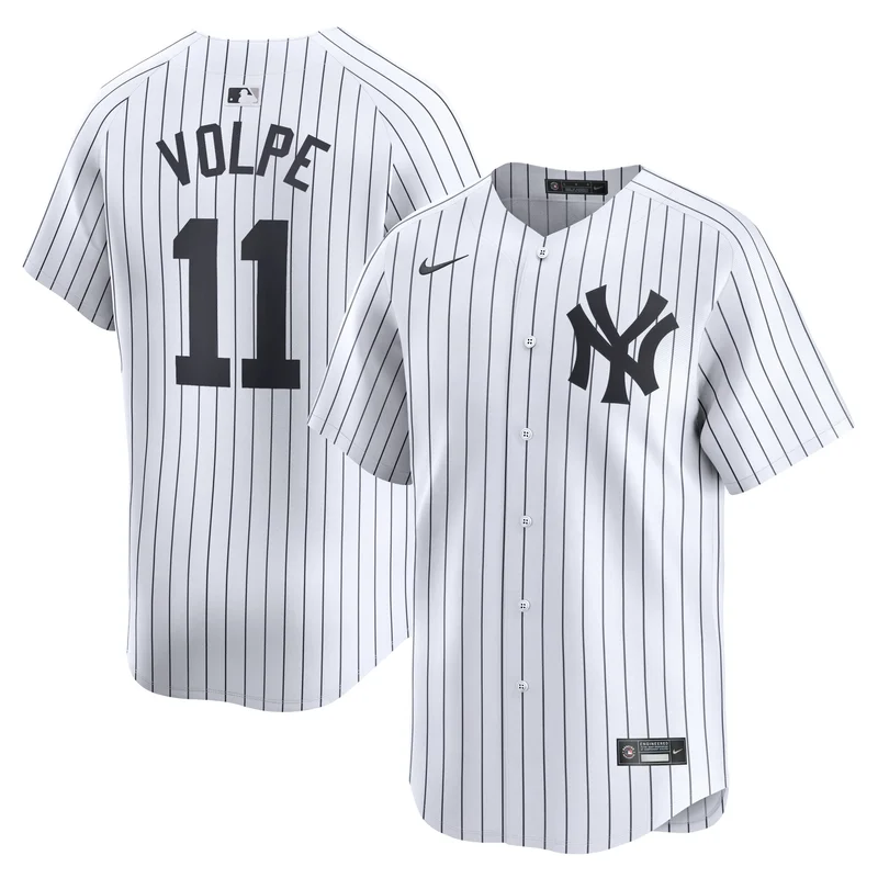 New York Yankees Jersey Home Limited Custom - White - Image 4