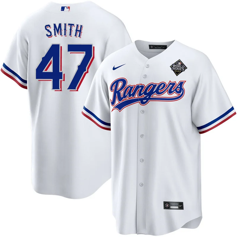Josh Sborz 66 Texas Rangers Jersey 2023 World Series Stitched Baseball - White - Image 2