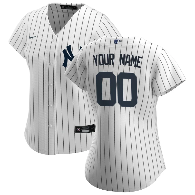 New York Yankees Jersey Home Custom - White