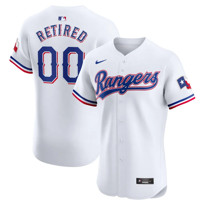 Texas Rangers Jersey Home Elite Pick-A-Player Retired Roster - White