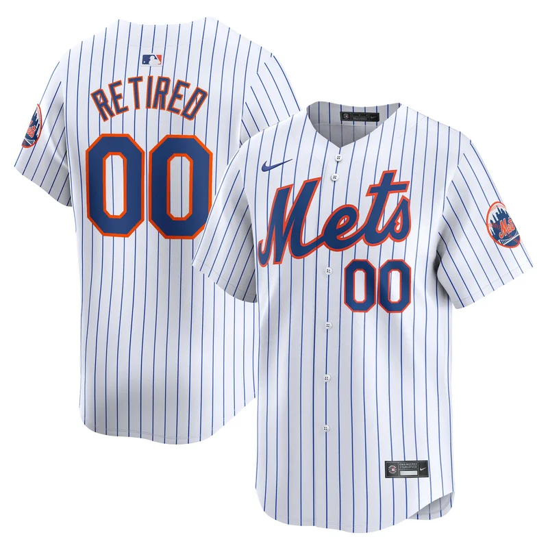 New York Mets Jersey Home Elite Custom Patch - White - Image 5
