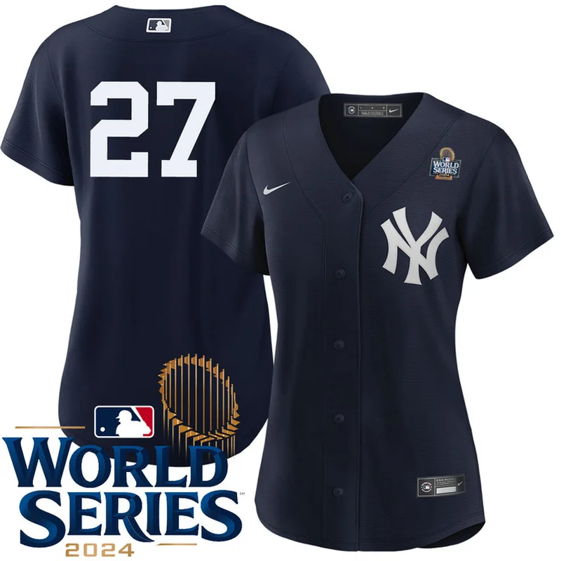 Giancarlo Stanton New York Yankees Jersey Alternate Navy Player World Series