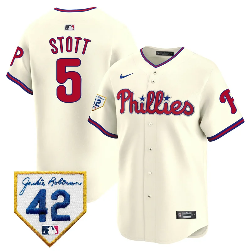Bryce Harper 3 Philadelphia Phillies Jersey 2024 Jackie Robinson Patch - White - Image 2