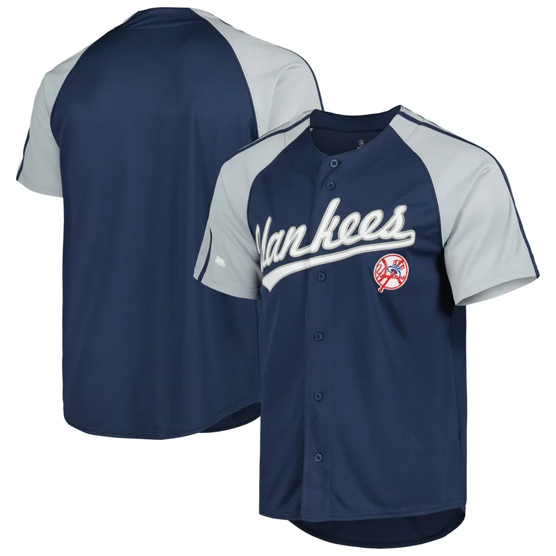 New York Yankees Jersey Profile Big & Tall Pop Fashion - Charcoal - Image 3