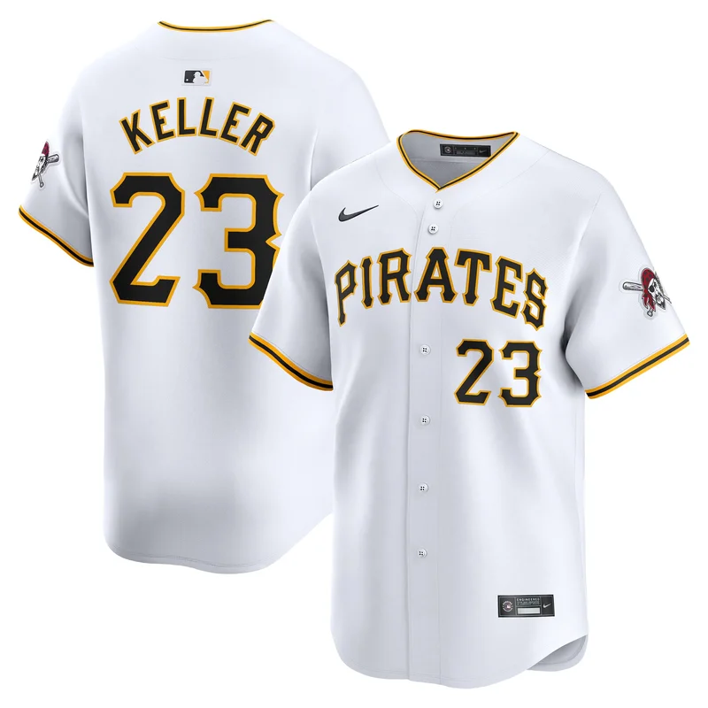 Henry Davis Pittsburgh Pirates Jersey Home Limited Player White - Image 4