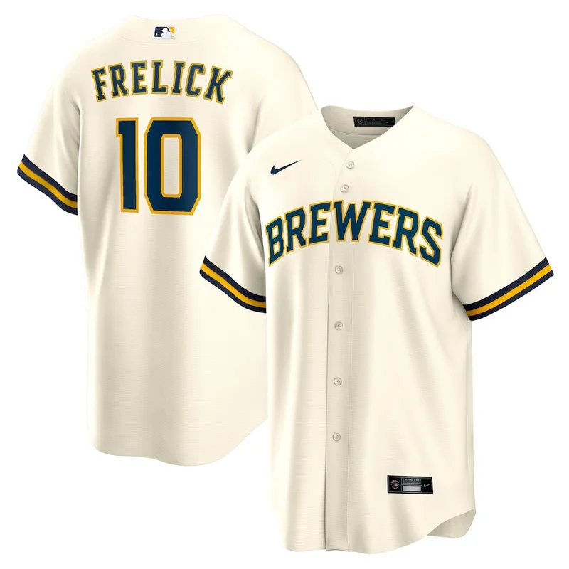 Milwaukee Brewers Jersey Stitches Button-Down Raglan Fashion - Navy - Image 5