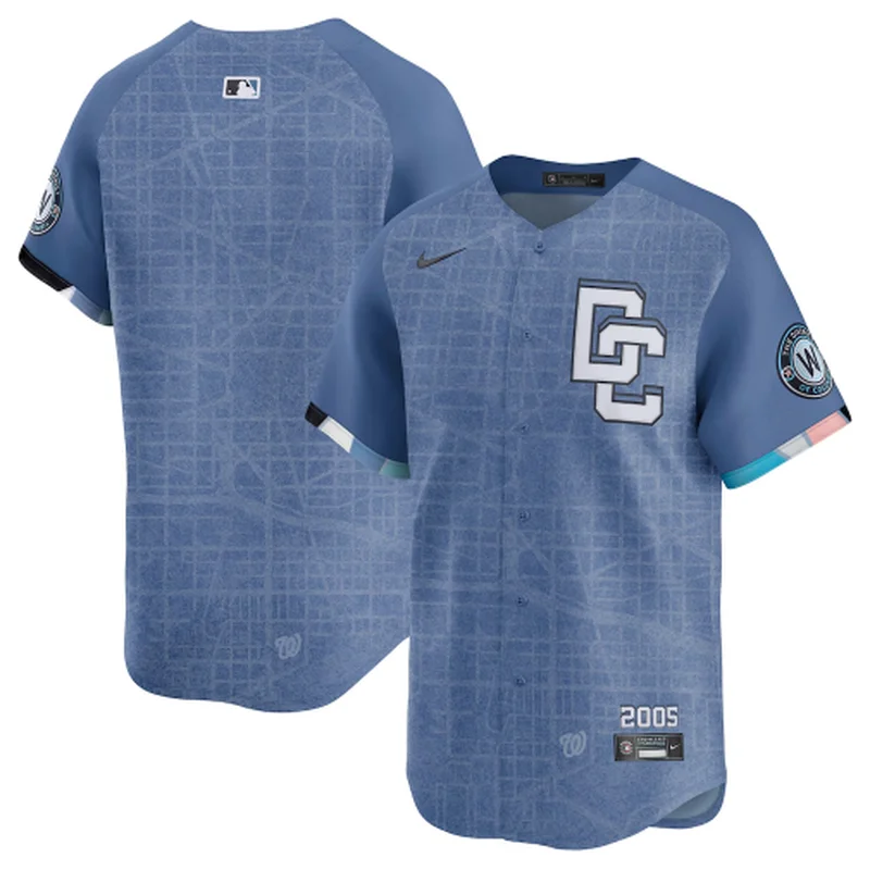 Washington Nationals Jersey Blue 2025 City Connect Limited Custom