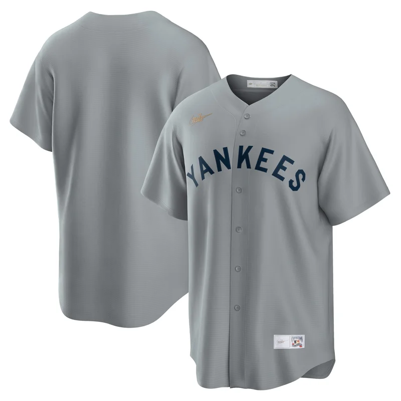 New York Yankees Jersey Road Cooperstown Collection Team - Gray
