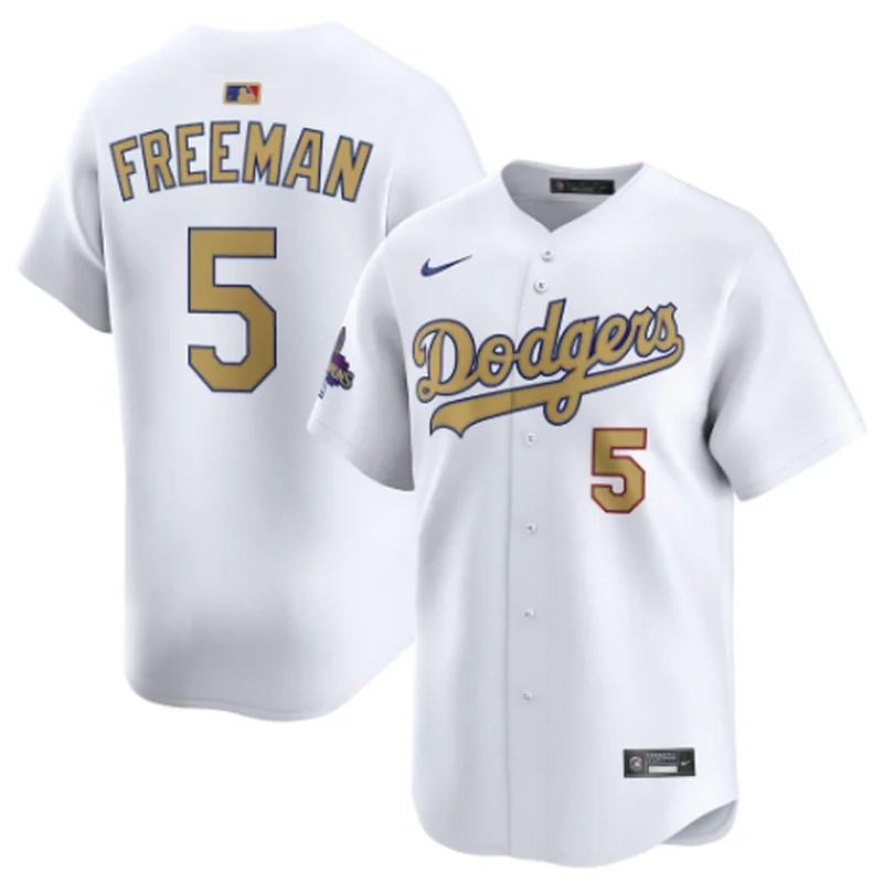 Los Angeles Dodgers Jersey 2024 Jackie Robinson Patch Custom - White - Image 3