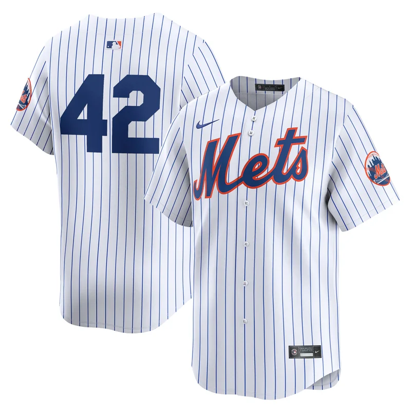 New York Mets Jersey 2024 Jackie Robinson Day Home Limited White