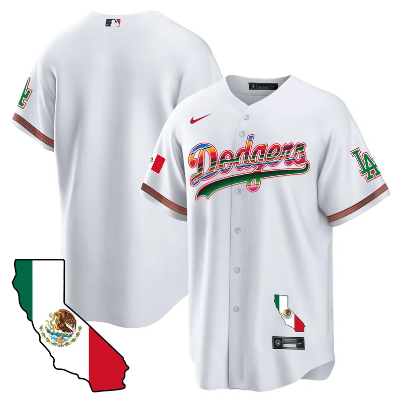 Los Angeles Dodgers Jersey Mexico Baseball - Green - Image 5