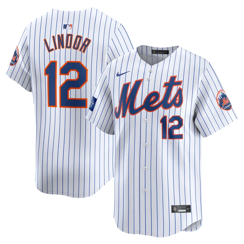 Francisco Lindor 12 New York Mets Jersey 2024 City Connect Limited - Graphite - Image 3