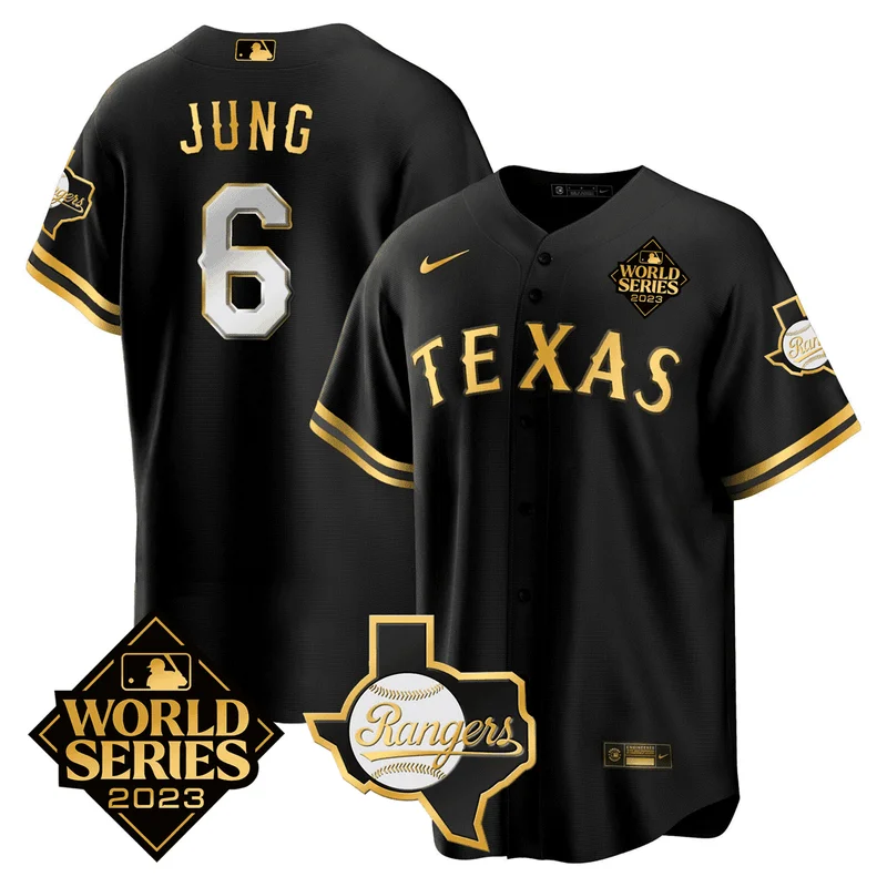 Jonah Heim 28 Texas Rangers Jersey Home 2023 World Series Champions Limited - White - Image 3
