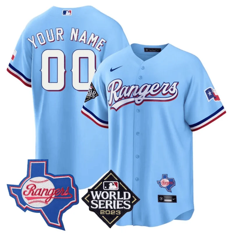 Texas Rangers Jersey Home Limited Custom - White - Image 3