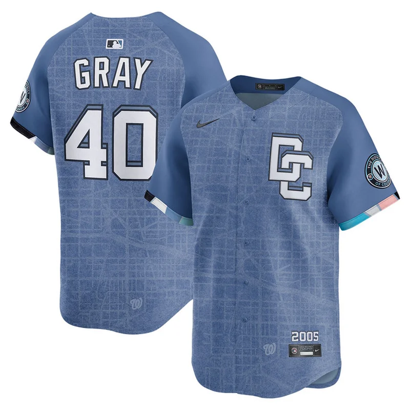 Josiah Gray Washington Nationals Jersey City Connect - Image 2
