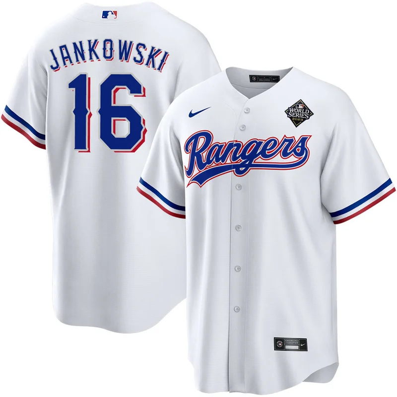 Texas Rangers Jersey 2023 World Series Stitched Baseball - Red - Image 3