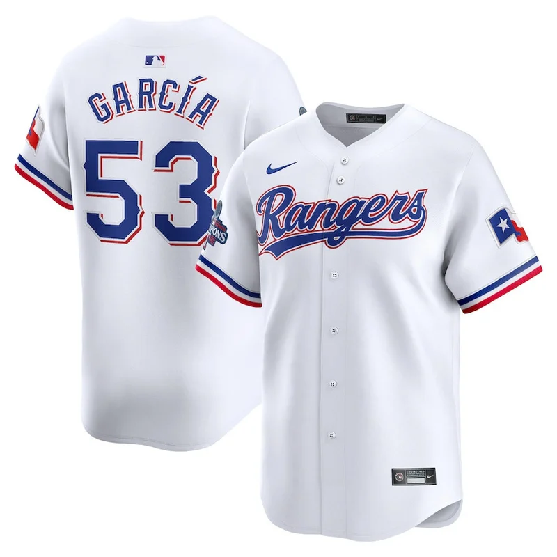 Texas Rangers Jersey 2023 World Series Stitched Baseball - White - Image 5