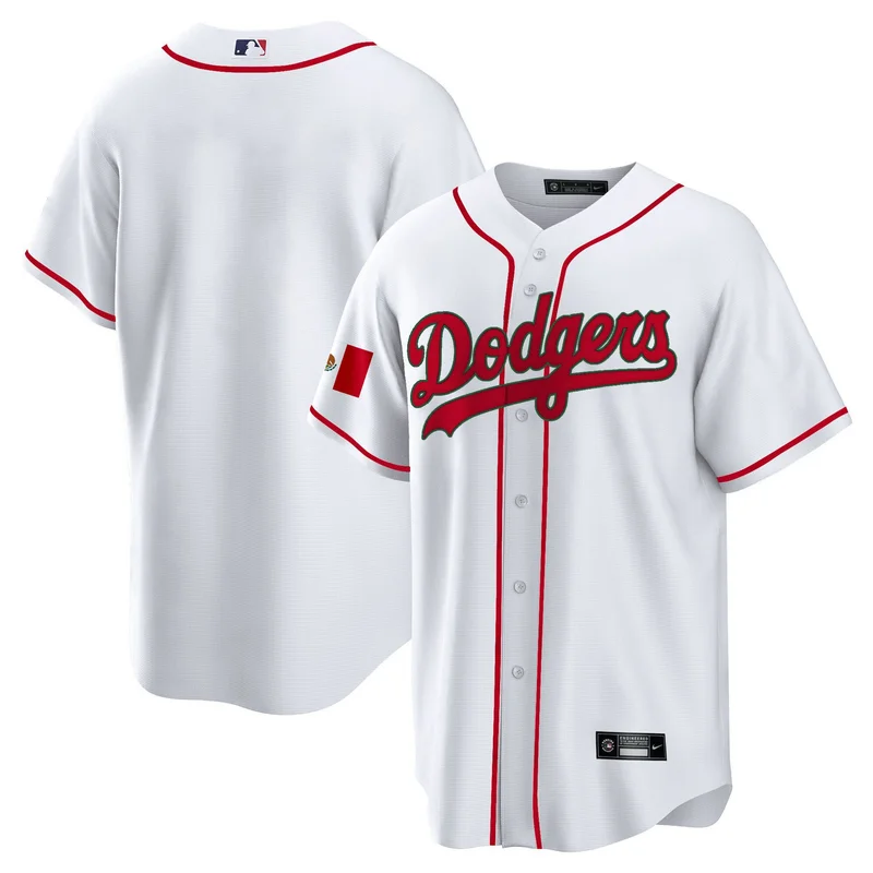 Los Angeles Dodgers Jersey Mexico Baseball - Green - Image 3