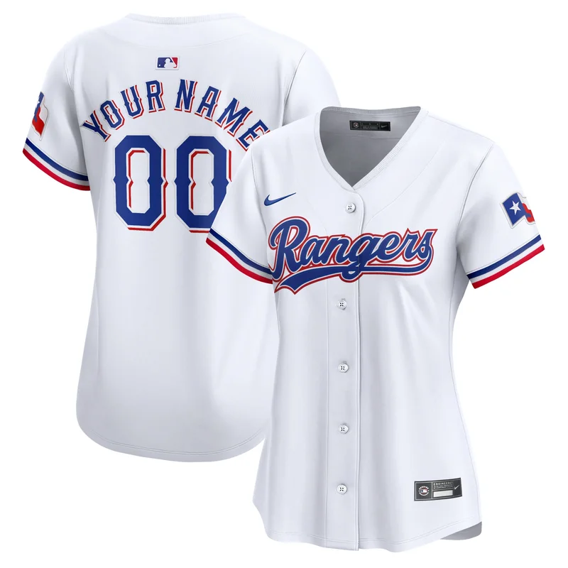 Texas Rangers Jersey Home Limited Custom - White
