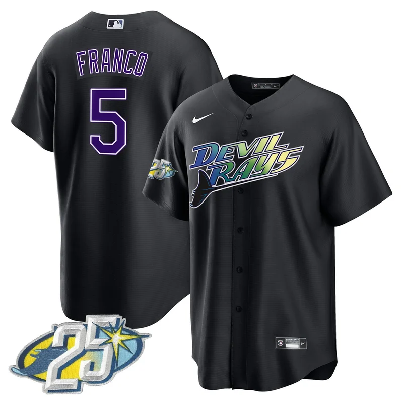 Wade Boggs Tampa Bay Rays Jersey Cooperstown Collection 1991 Mesh Batting Practice - - Image 2