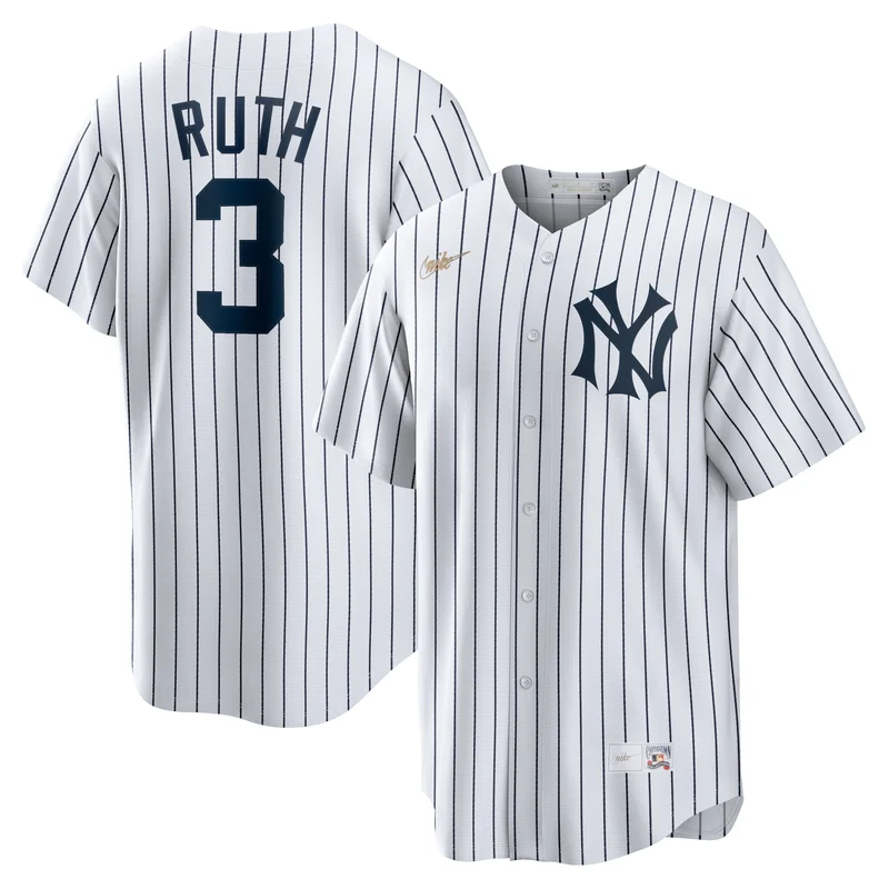 Babe Ruth New York Yankees Jersey Home Cooperstown Collection Player - White