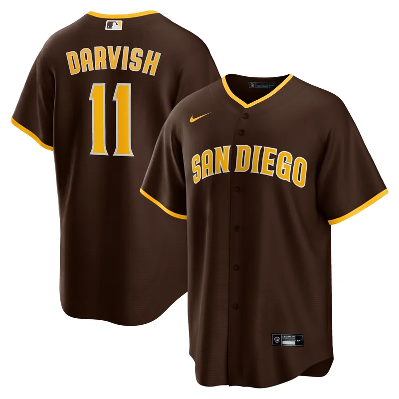 Yu Darvish San Diego Padres Jersey Alternate Player - Brown