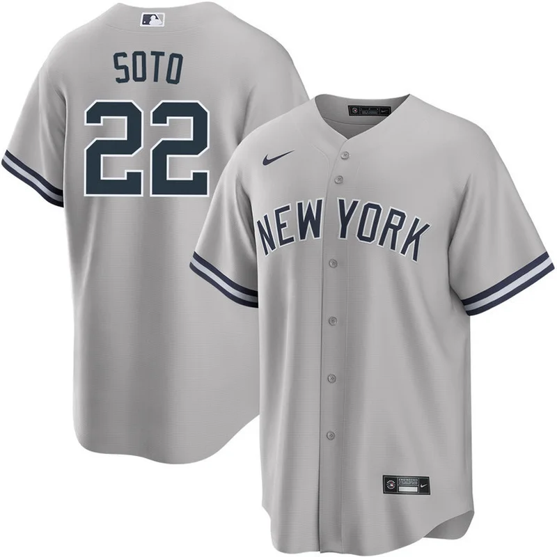 Juan Soto 22 New York Yankees Jersey Road â€“ Gray