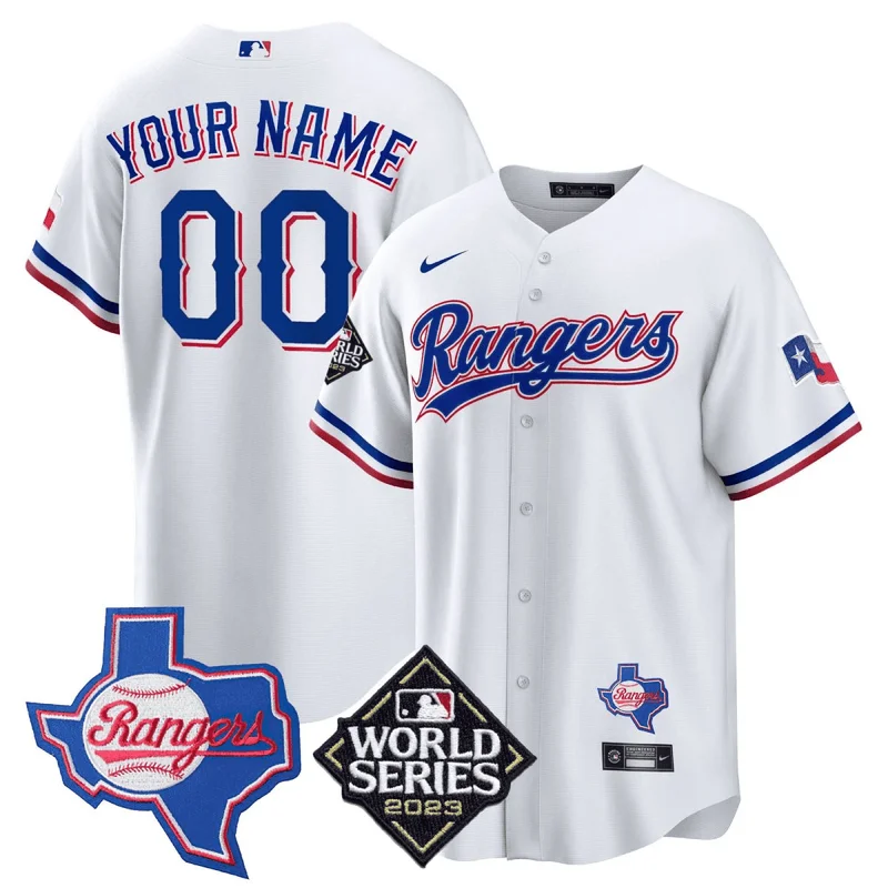 Texas Rangers Jersey Home Limited Custom - White - Image 5