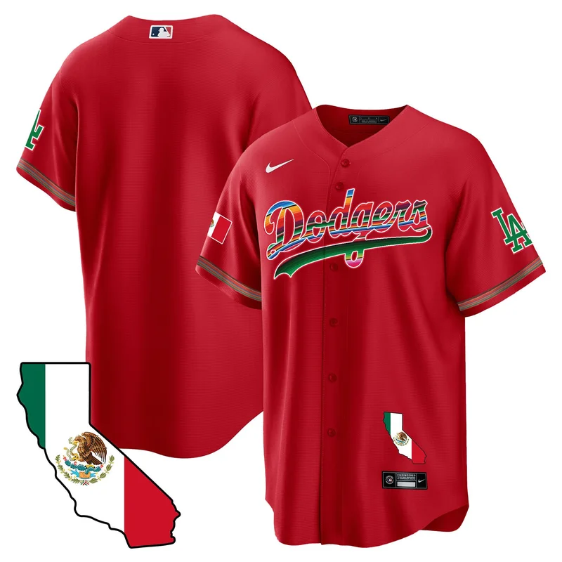 Los Angeles Dodgers Jersey Mexico Baseball - Green - Image 4
